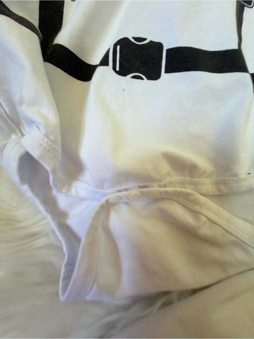 White & Black Kids' Astronaut Hoodie Bodysuit Set